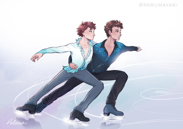 Iwaoi Haikyuu ice skate